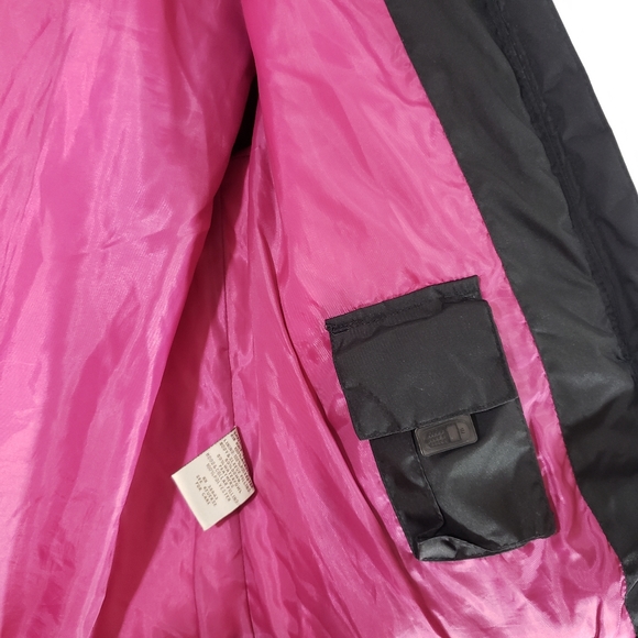 Black down insulated hooded zip winter puffer jacket - Picture 8 of 13